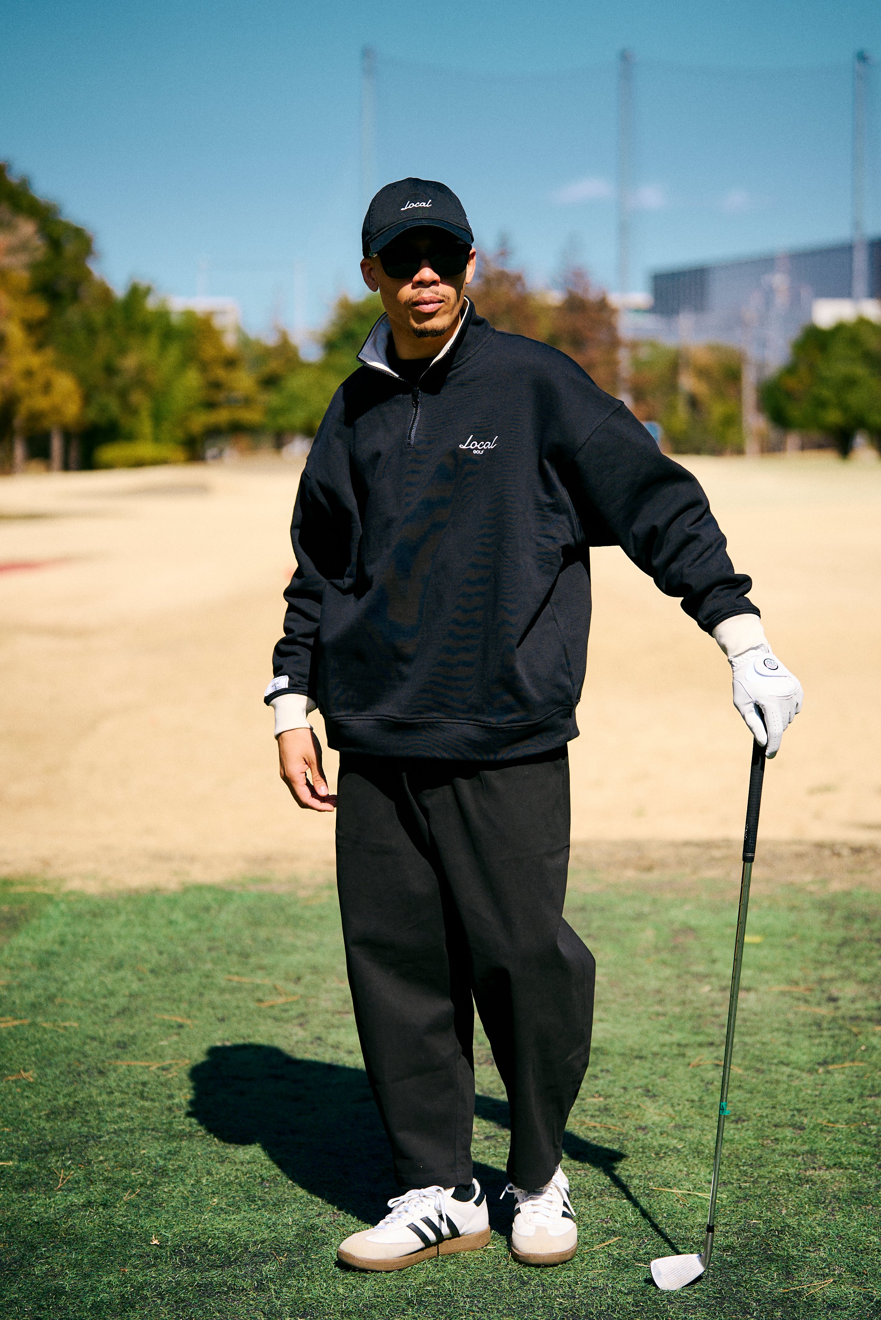 LOCAL GOLF ローカルゴルフ　Melton Varsity JKT L Melton Varsity JKT | Black – Local GOLF