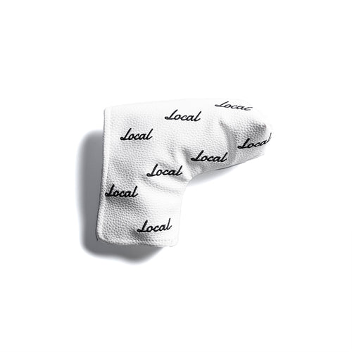 Local GOLF | Basic Logo PIN TYPE PUTTER COVER | White