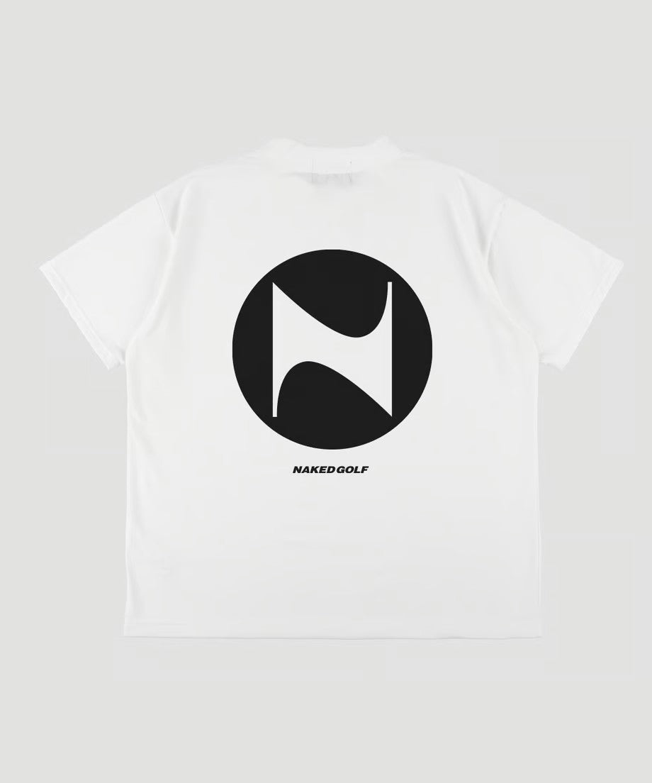 RUFFLOG GOLF VERTICAL LOGO MOCK TEE ホワイト VERTICAL LOGO MOCK NECK SHIRTS WHITE – RUFFLOG