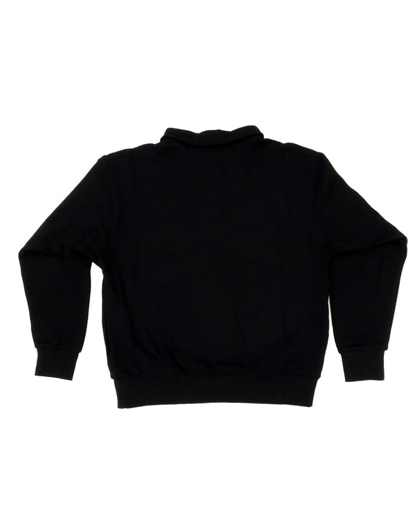 Pocket polo sweat BLACK