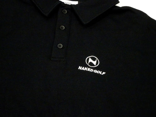 Pocket polo sweat BLACK