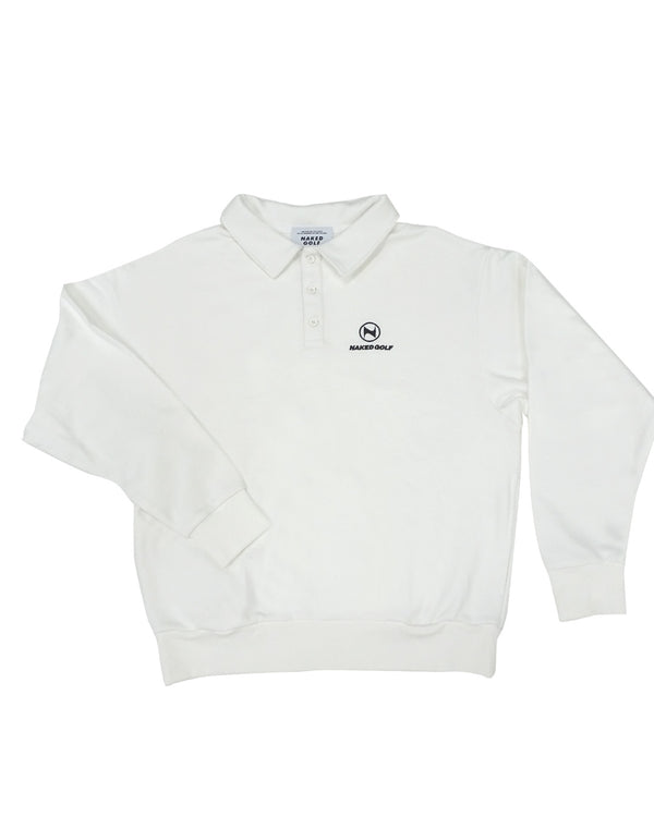 Pocket polo sweat WHITE