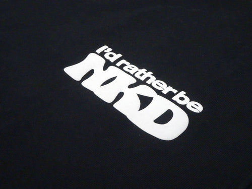 “Rather be NKD” crew neck sweat BLACK