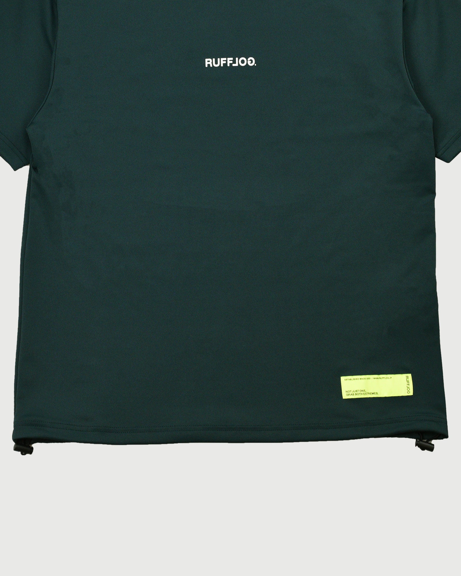(人気完売品)RUFFLOG ハーフジップモックネックシャツ ホワイト HALF ZIP MOCK NECK SHIRTS – RUFFLOG