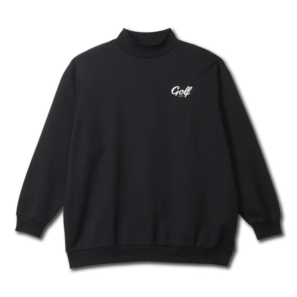 ONE POINT GOLF LOGO MOCK NECK SWEAT