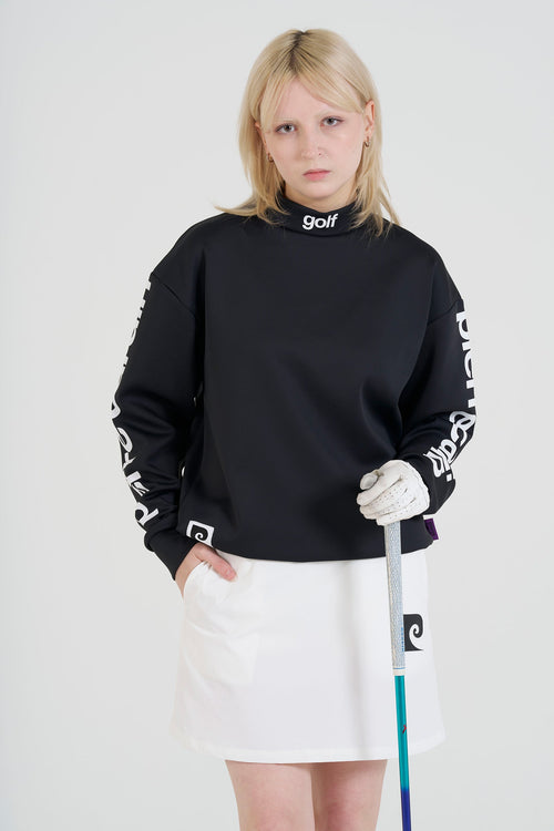 pierre cardin golf P logo  longsleeve mock neck