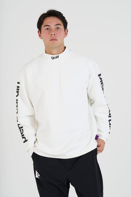 pierre cardin golf P logo  longsleeve mock neck