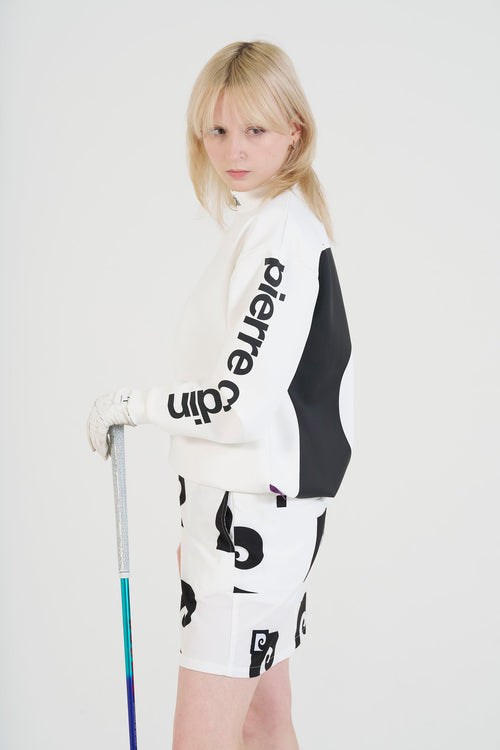 pierre cardin golf P logo  longsleeve mock neck