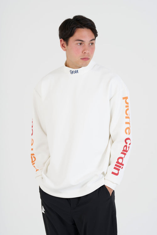 pierre cardin golf P logo  longsleeve mock neck