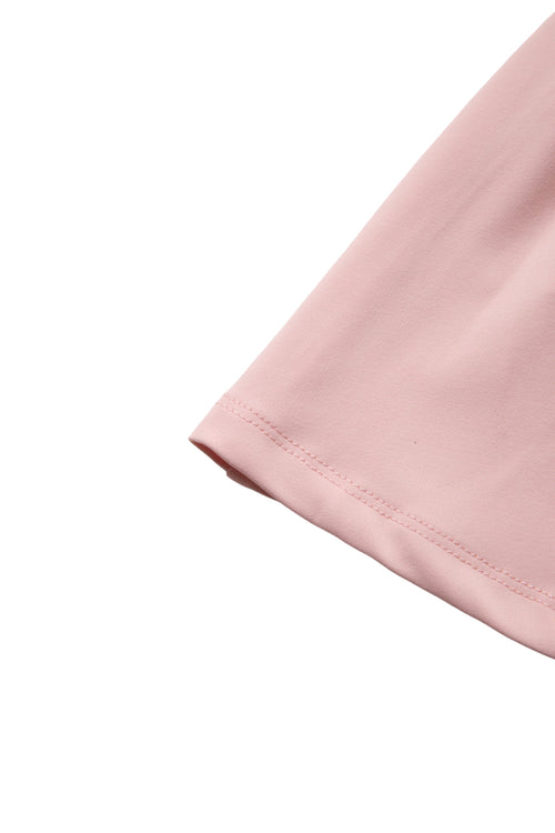 RUFFLOG CURSIVE LOGO SKIRT PINK