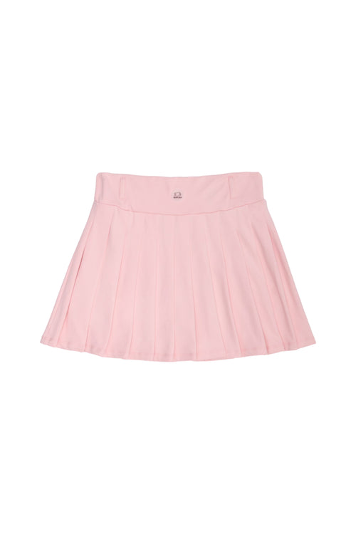 RUFFLOG CURSIVE LOGO SKIRT PINK