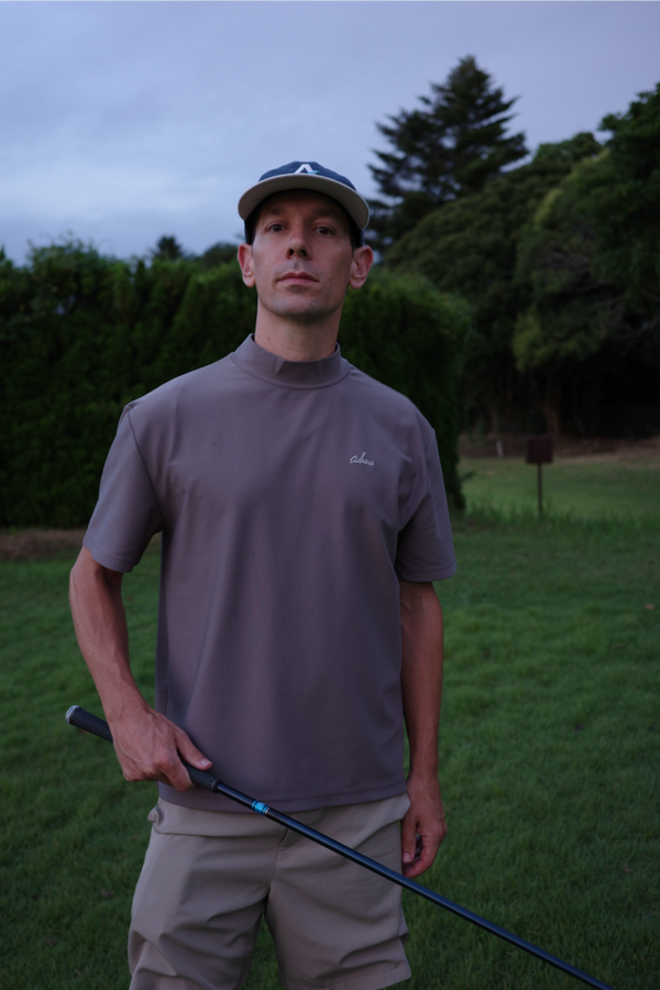 ORIGINAL LOGO MOCK NECK T-SHIRT