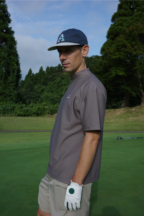 ORIGINAL LOGO MOCK NECK T-SHIRT