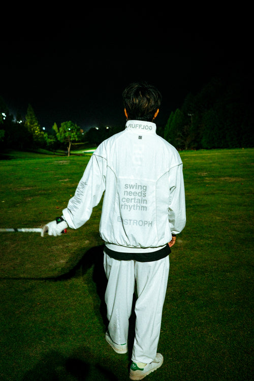 RUFFLOG × EPISTROPH NOIZE REFLECTION PANTS WHITE
