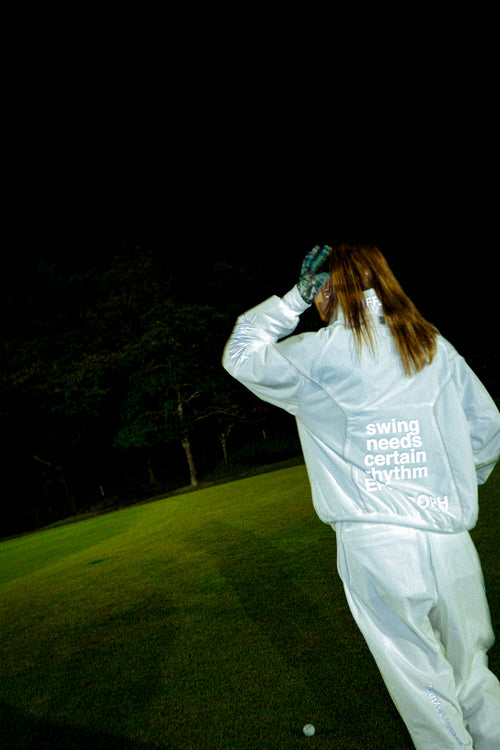 RUFFLOG × EPISTROPH NOIZE REFLECTION PANTS WHITE