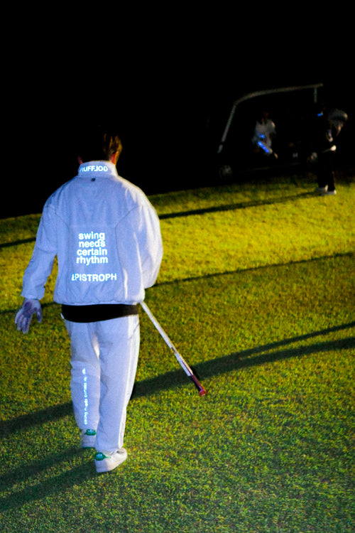 RUFFLOG × EPISTROPH NOIZE REFLECTION PANTS WHITE