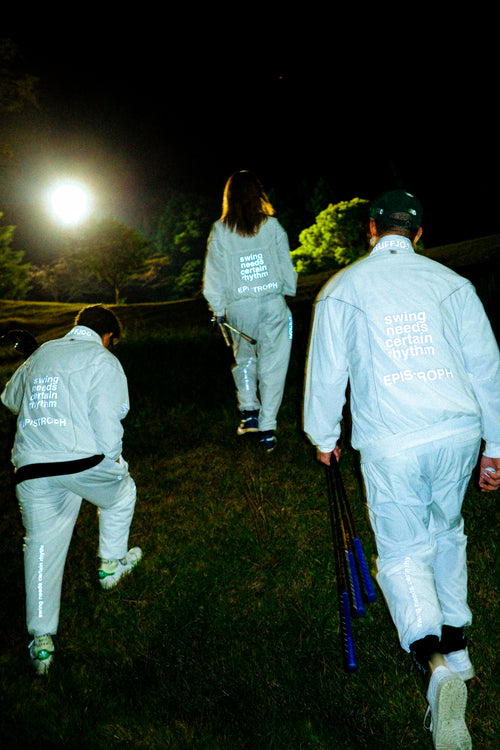 RUFFLOG × EPISTROPH NOIZE REFLECTION PANTS WHITE