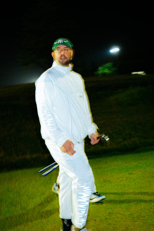 RUFFLOG × EPISTROPH NOIZE REFLECTION PANTS WHITE