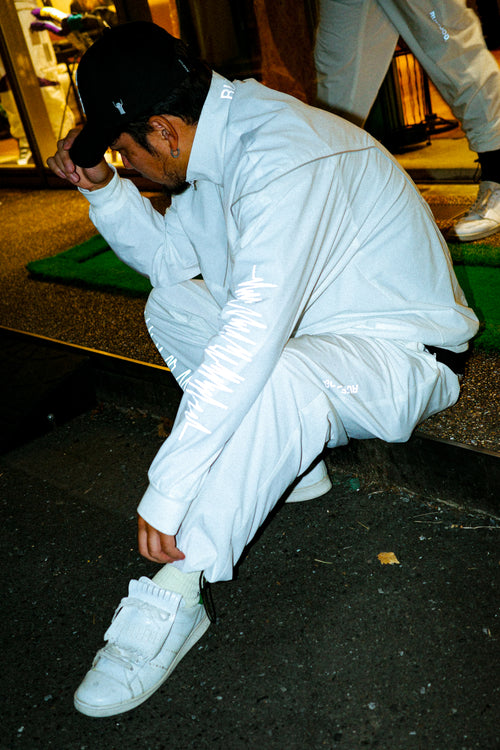 RUFFLOG × EPISTROPH NOIZE REFLECTION PANTS WHITE