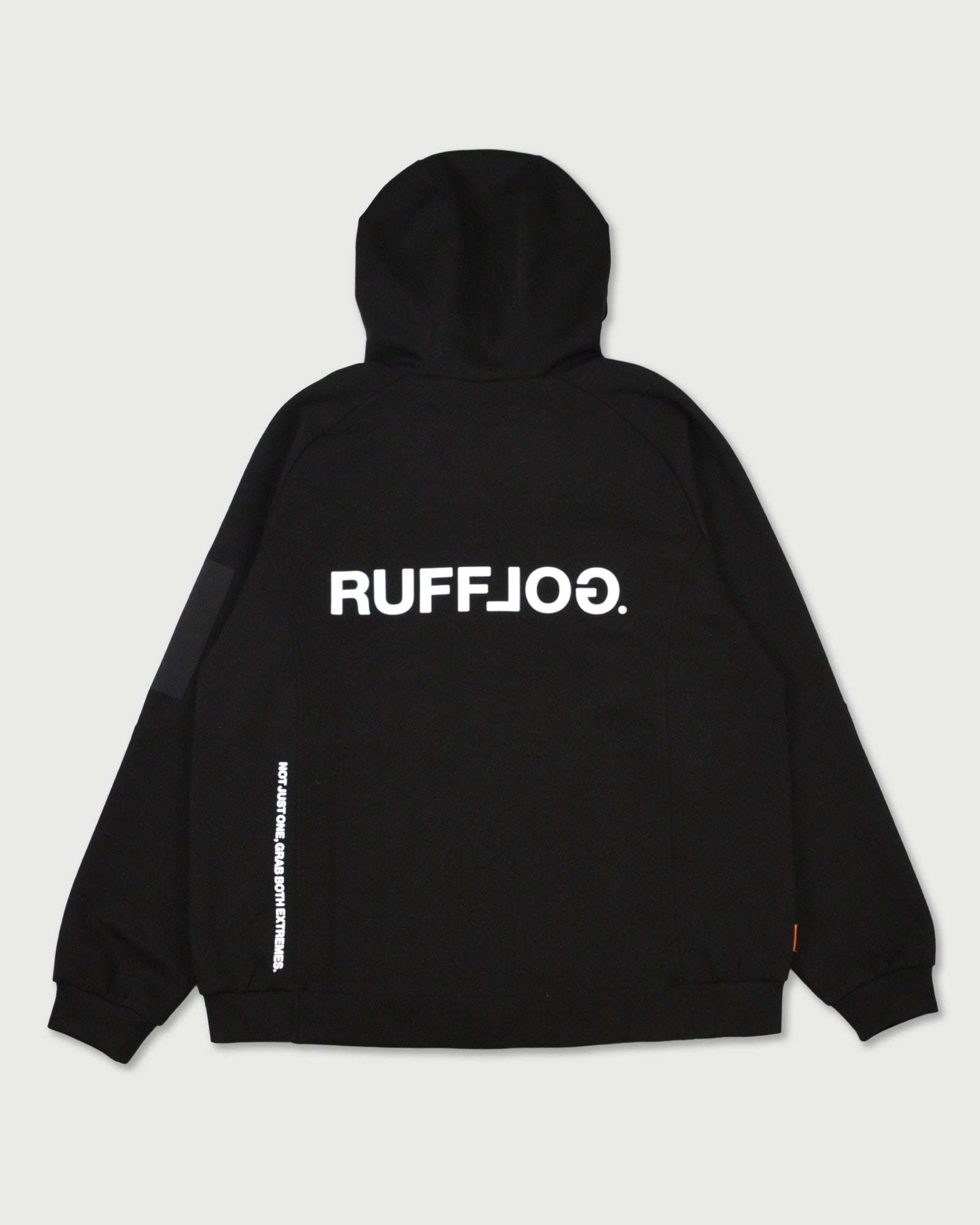 ラフロッグRUFLOG RAGLAN EASY MOVE HOODIEブラックL RAGLAN EASY MOVE HOODIE – RUFFLOG