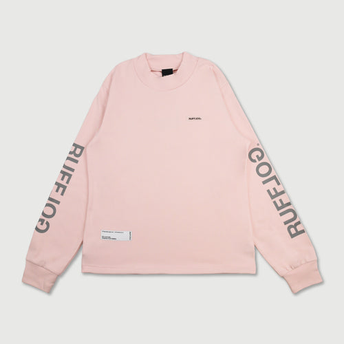 WM DUAL SLEEVE LOGO L/S MOCK NECK