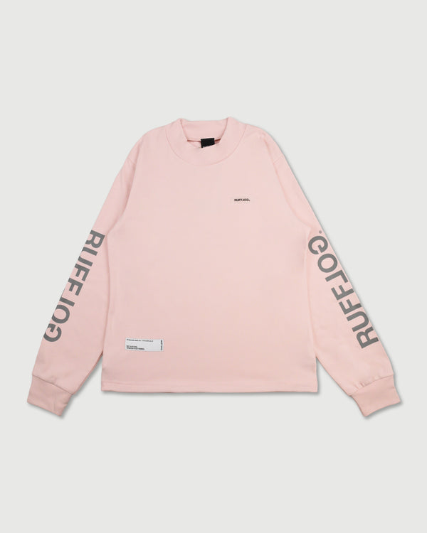 WM DUAL SLEEVE LOGO L/S MOCK NECK