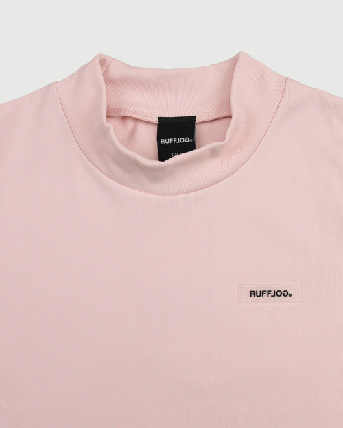 WM DUAL SLEEVE LOGO L/S MOCK NECK