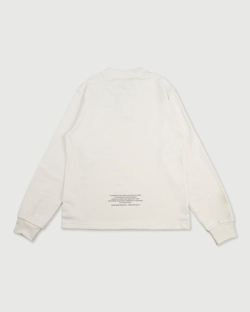 WM DUAL SLEEVE LOGO L/S MOCK NECK