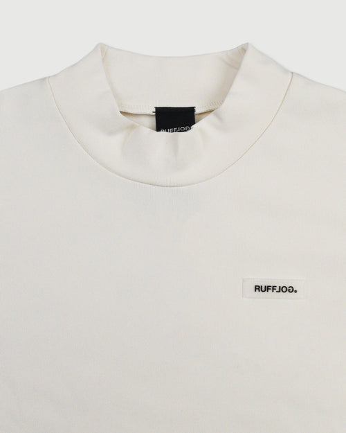 WM DUAL SLEEVE LOGO L/S MOCK NECK