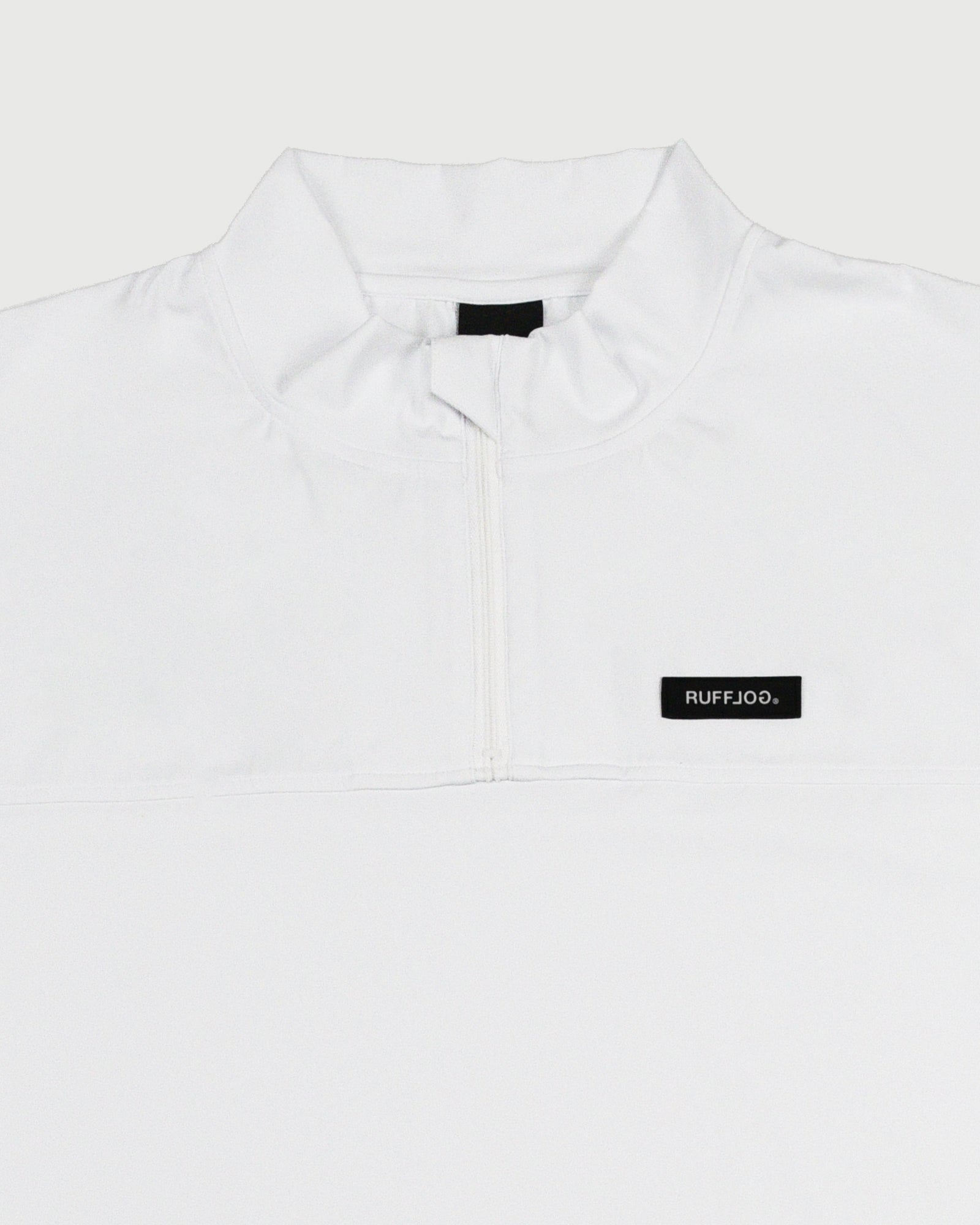 RUFFLOG HALF ZIP SHIRT ホワイト　サイズM HALF ZIP SHIRTS 26SS-4 – RUFFLOG
