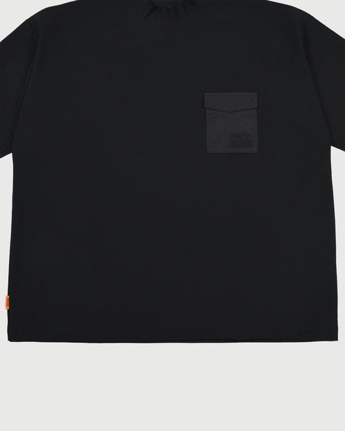 EMBROIDERED POCKET MOCKNECK 26SS-5