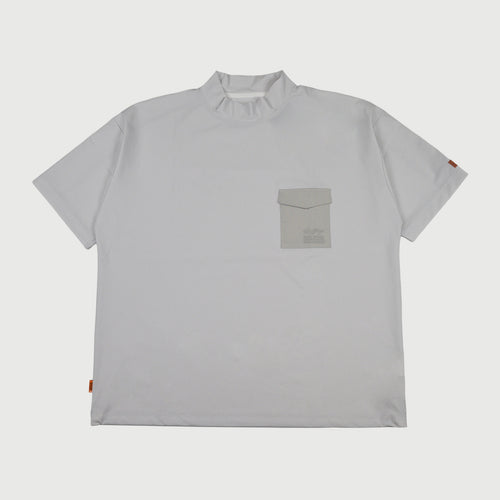 EMBROIDERED POCKET MOCKNECK 26SS-5