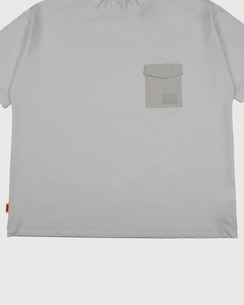 EMBROIDERED POCKET MOCKNECK 26SS-5