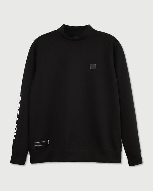 WM RG SQUARE LOGO L/S MOCKNECK