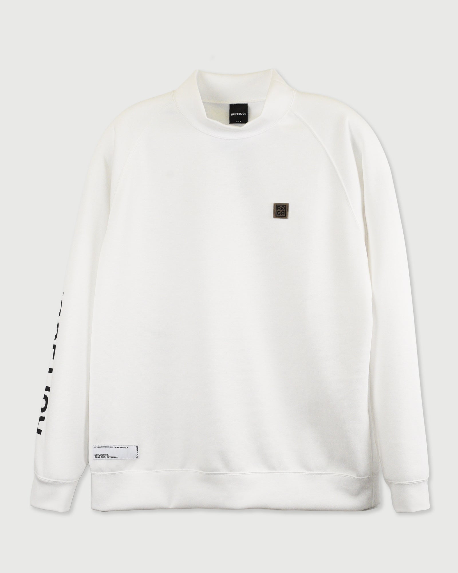 WM RG SQUARE LOGO L/S MOCKNECK – RUFFLOG