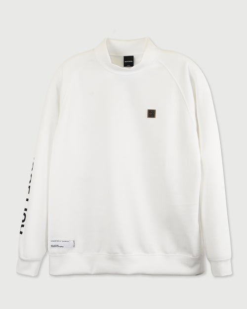 WM RG SQUARE LOGO L/S MOCKNECK