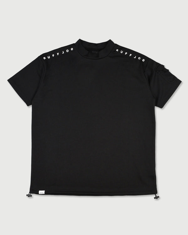 WM RIPPLE SHOULDER LOGO MOCK NECK SHIRTS