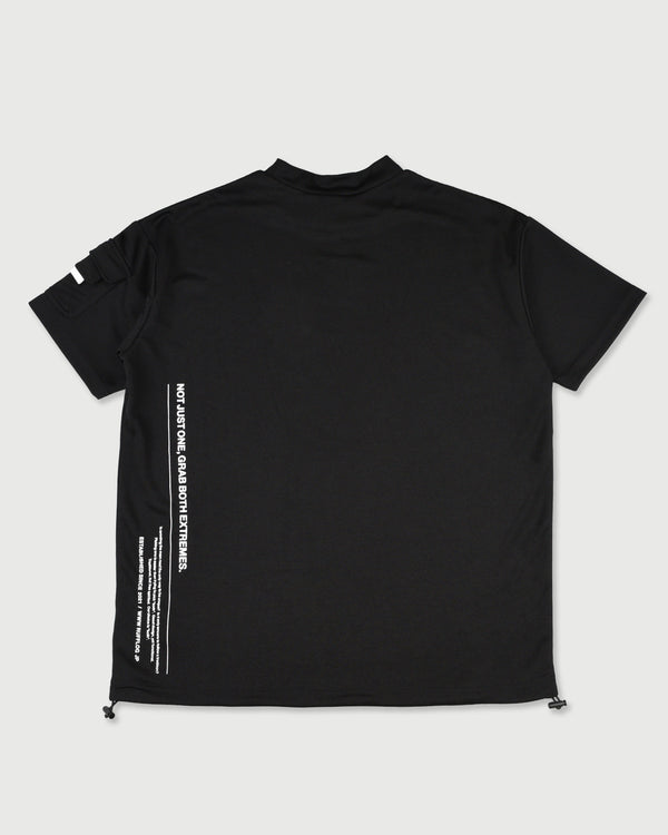 WM RIPPLE SHOULDER LOGO MOCK NECK SHIRTS