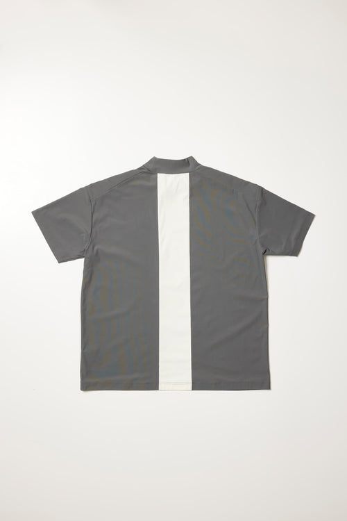 COLOR SCHEME MOCK NECK TEE