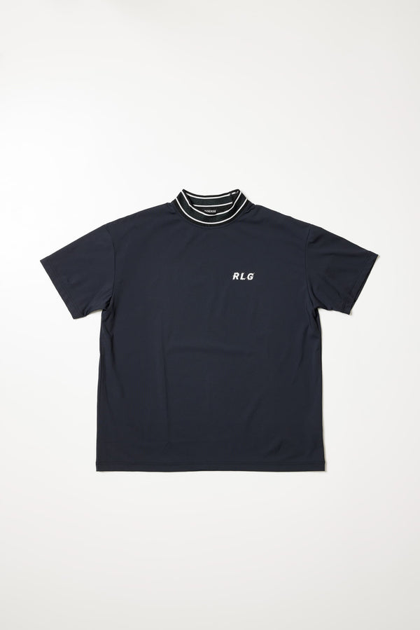 NYLON SMOOTH MOCK NECK TEE
