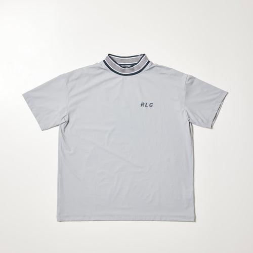 NYLON SMOOTH MOCK NECK TEE