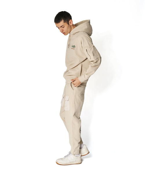 Pacific GOLF CLUB × RUFFLOG Hoodie Sweat Beige
