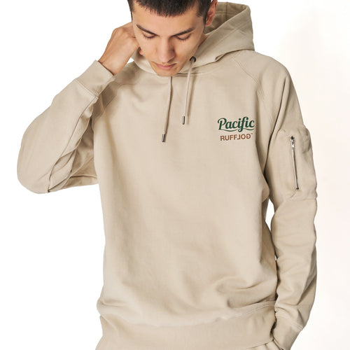 Pacific GOLF CLUB × RUFFLOG Hoodie Sweat Beige