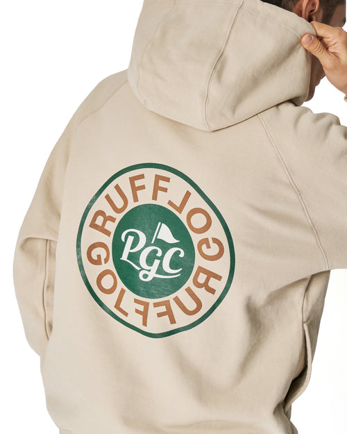 Pacific GOLF CLUB × RUFFLOG Hoodie Sweat Beige