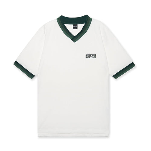 Tri-Collar Pile Mesh Polo Off White