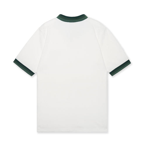 Tri-Collar Pile Mesh Polo Off White