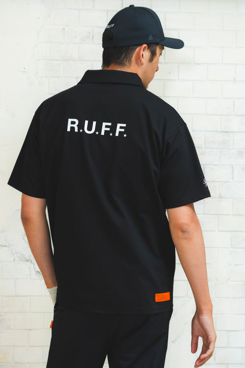 IR RUFF S/S POLO BLACK