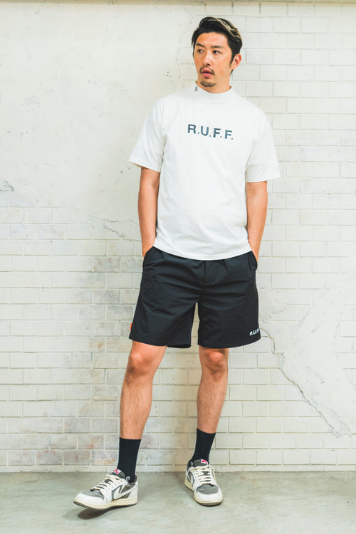 IR RUFF S/S MOCK NECK TEE WHITE