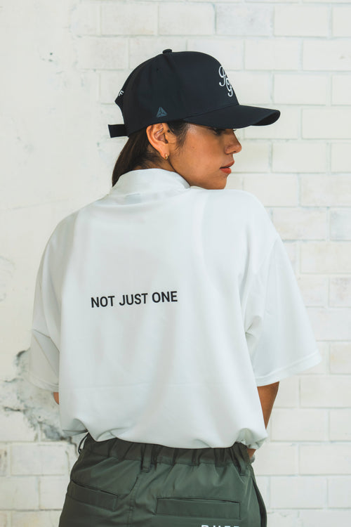 IR RUFF S/S MOCK NECK TEE WHITE
