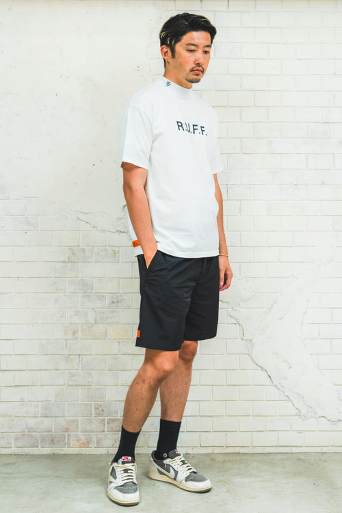 IR RUFF S/S MOCK NECK TEE WHITE